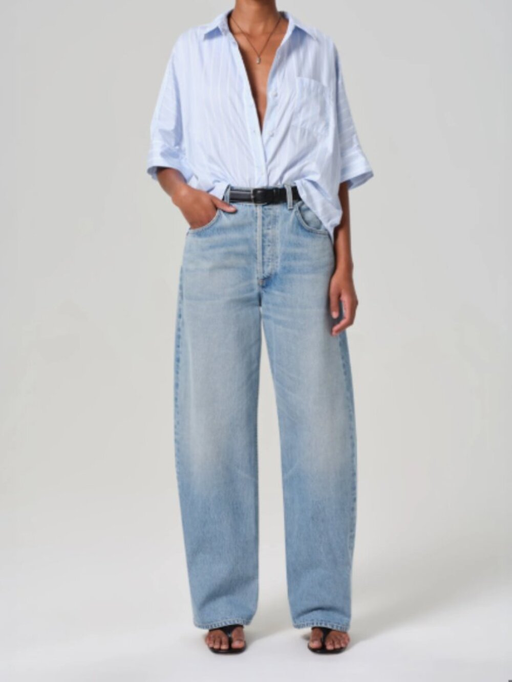 Citizens of Humanity Ayla Baggy Cuffed Crop 2053B-3011 Size 22 | Waist 13" flat